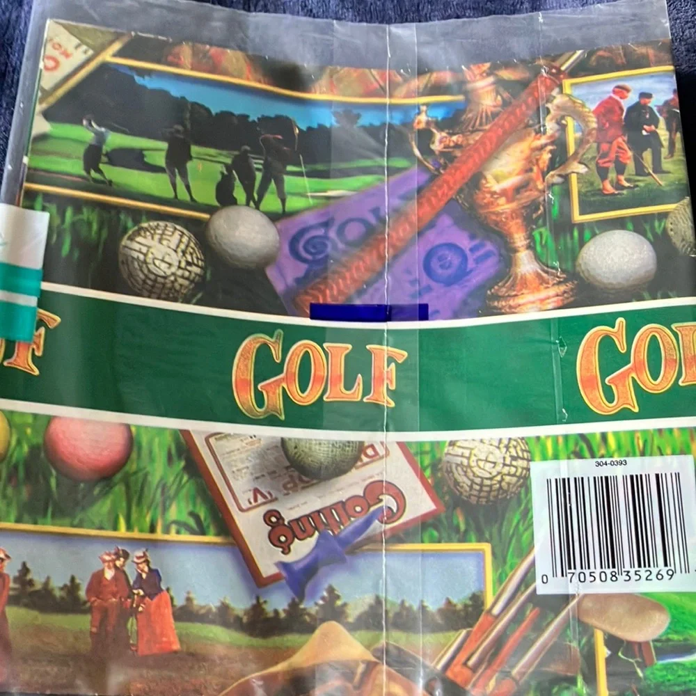 Vintage Golf Themed Gift‎ Wrap -Sealed New Old Stock